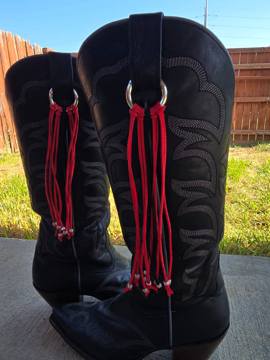 Red Boot Tassel Charms