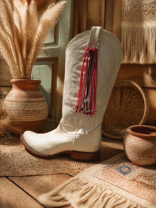 Red & Black Boot Fringe